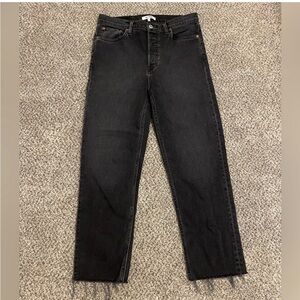 Re/Done Women’s Black Straight-Leg Jeans